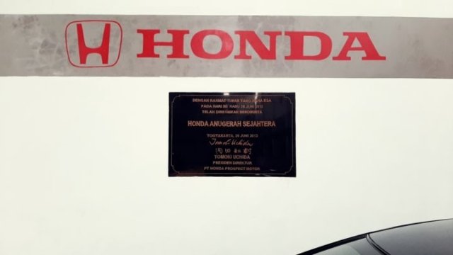 PERESMIAN Honda Anugerah Sejahtera
